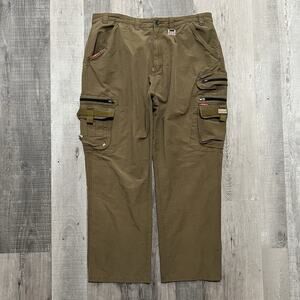 Echo Unltd Baggy Paratrooper Cargo Pants Brown Baggy Army Tech Hip Hop Men's 40